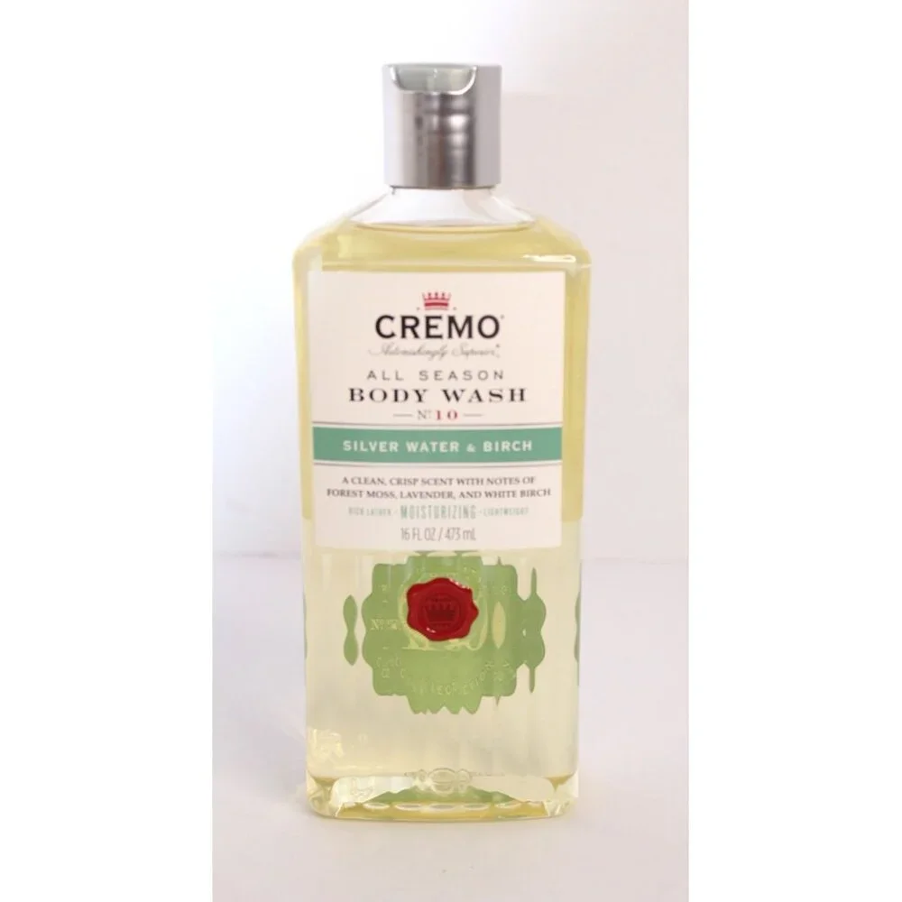 Cremo Body Wash - Silver Water & Birch - 16‎ fl oz (473 ml) New Unused